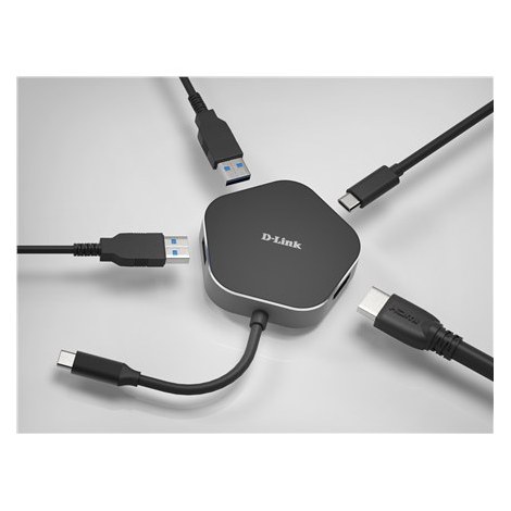D-Link | 4-in-1 USB-C Hub with HDMI and Power Delivery | DUB-M420 | USB hub | Warranty month(s) | USB Type-C - 2